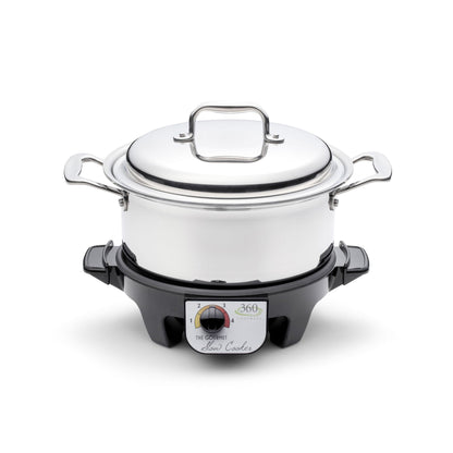 360 Cookware Stainless Steel Slow Cooker Set - 4 quart